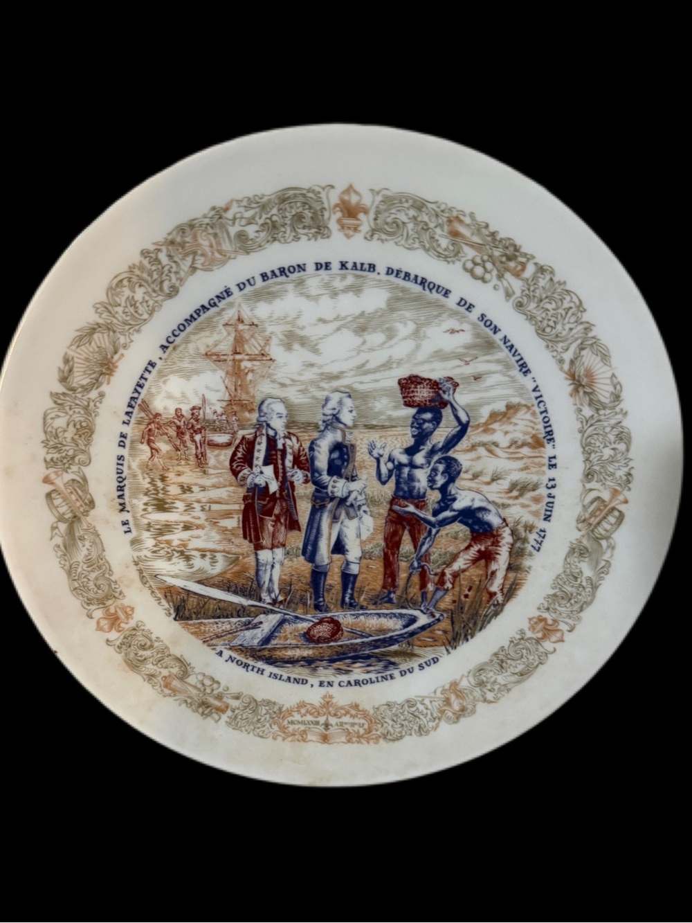 Five BiCentennial Limoges Plates of Le Marquis de LaFayette for - Picture 3 of 10